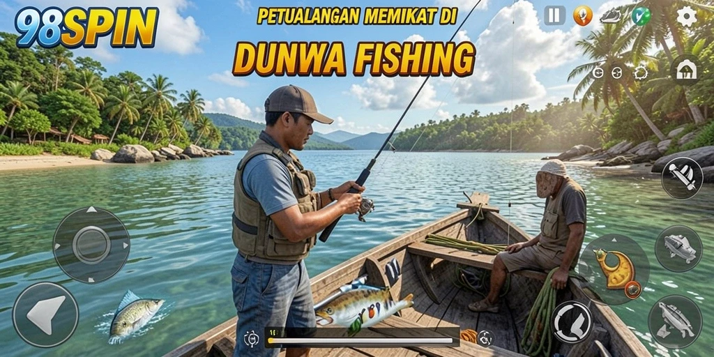 Tampilan menarik gameplay 98SPIN dengan aksi memancing seru.