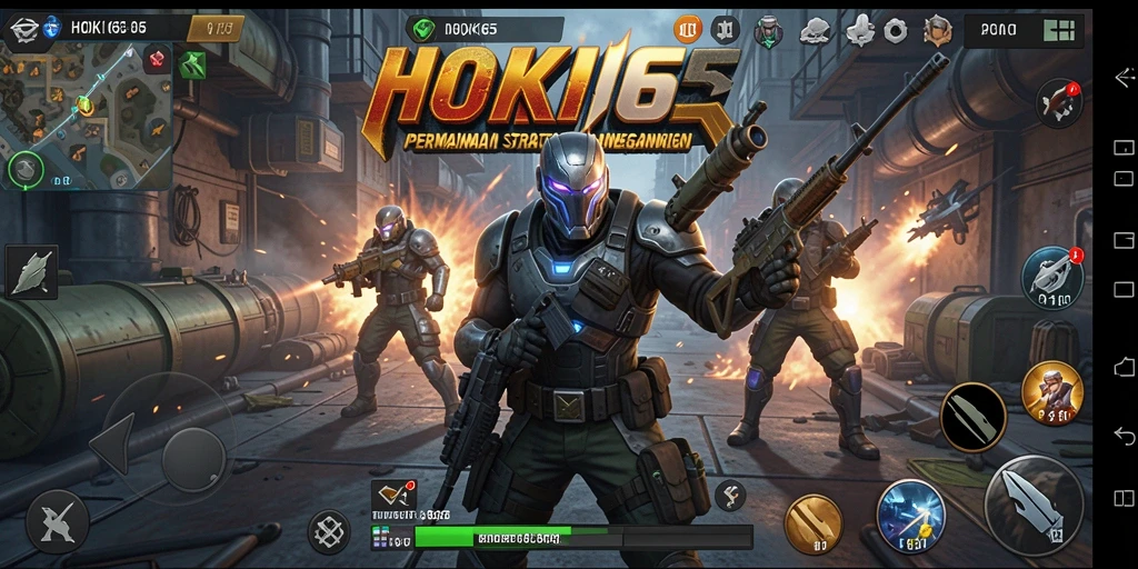 Tampilan menarik dari gameplay strategi HOKI65.