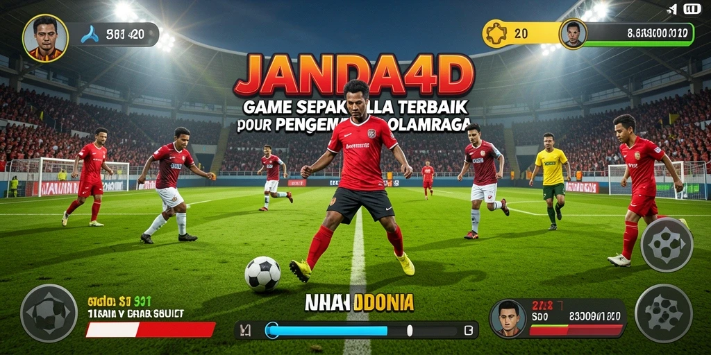 Tampilan menarik dari gameplay JANDA4D yang penuh aksi sepak bola.