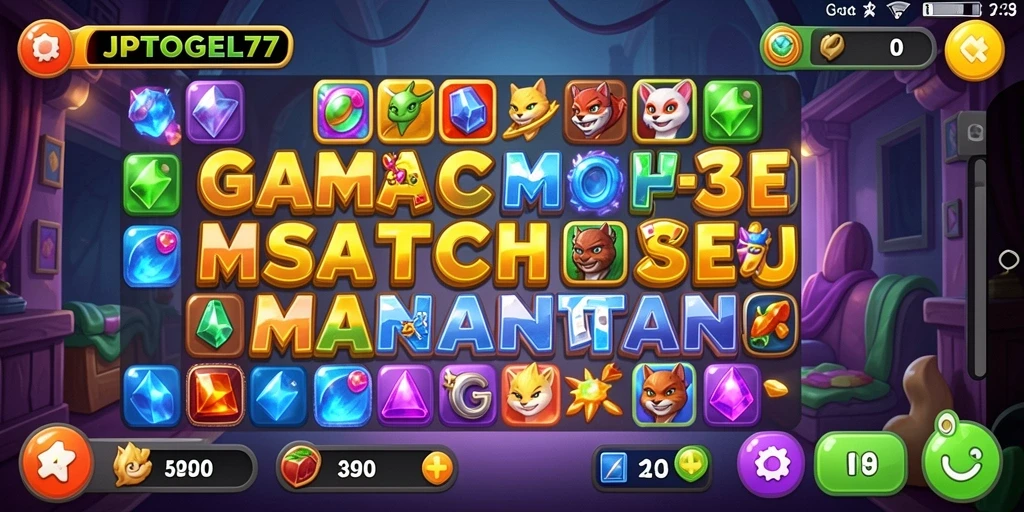 Tampilan gameplay seru dari JPTOGEL77, penuh warna dan tantangan.