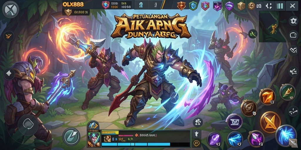 Tampilan gameplay yang menarik dalam dunia ARPG OLX888.