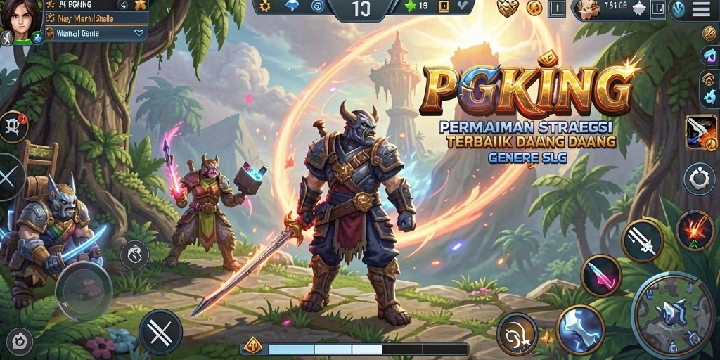 Tampilan gameplay PGKING yang menegangkan dan strategis.