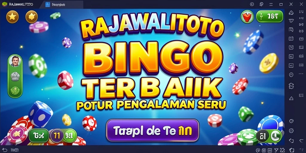 Tampilan seru dari gameplay Bingo RAJAWALITOTO.
