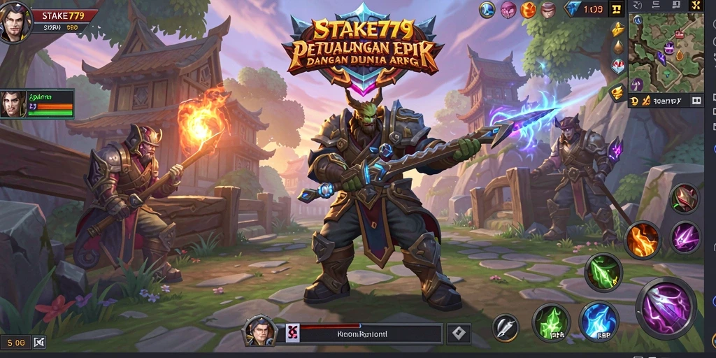 Tampilan gameplay mendebarkan dari STAKE779 saat melawan monster.