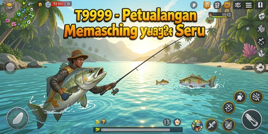 Tangkapan ikan yang besar dan grafis memukau dalam gameplay T9999.