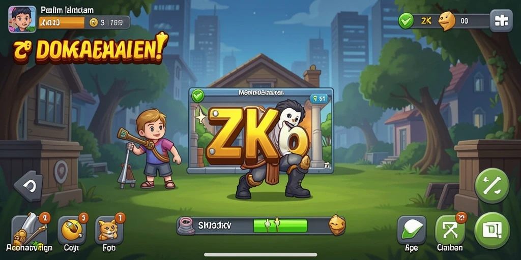 Tampilan gameplay menarik dari ZK6 dengan elemen Idle yang menyenangkan.