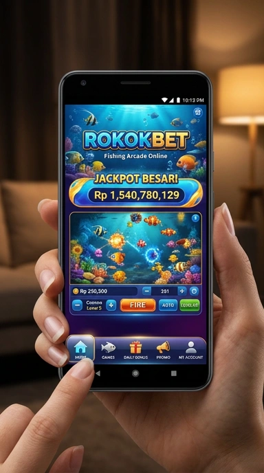 Tampilan antarmuka Rokokbet yang bersih dan menarik.